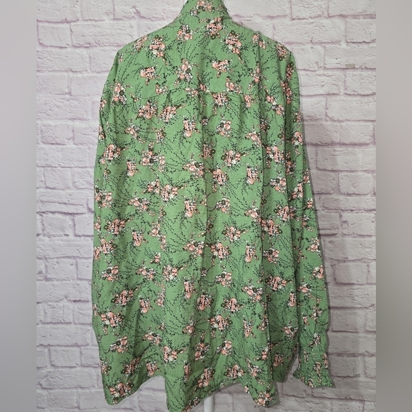 Lane Bryant Smock Shoulder And Cuff Popover Blouse  Size 26/28 - Picture 5 of 13